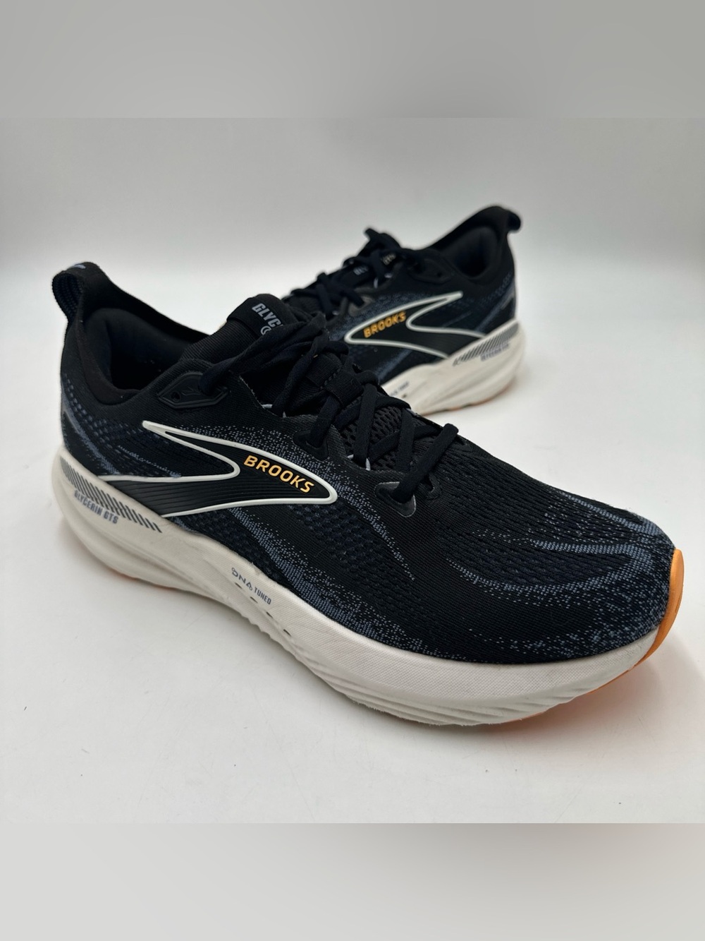 Brooks Glycerin GTS 22 Men’s Running Shoes Size 11.5 D Black Blue 1104461D013